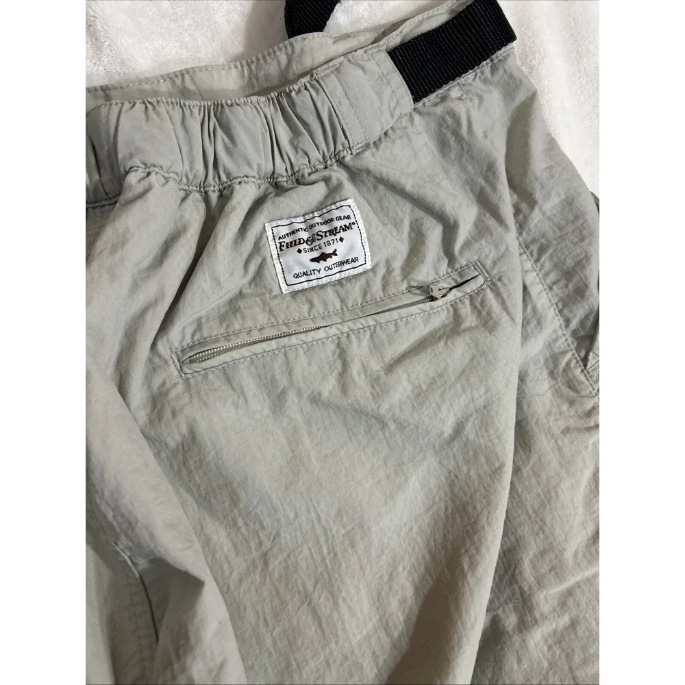 Field‎ and Stream Convertible Pants Nylon Zip Off Fishing Hiking Outdoor, Large